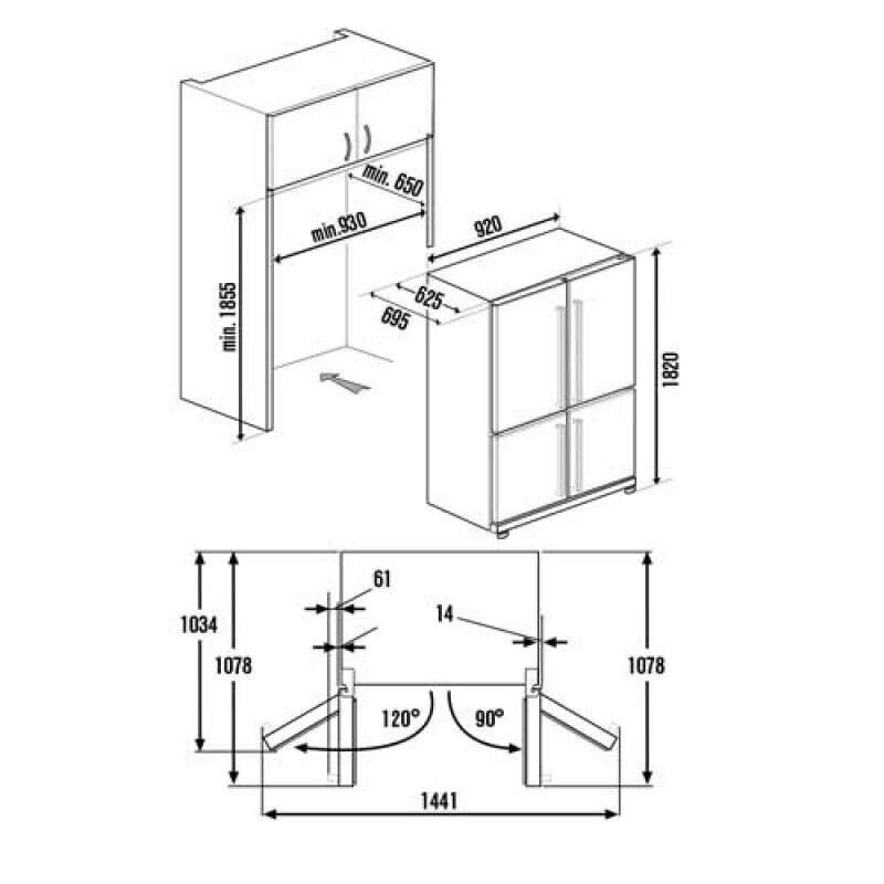 Tủ mát Kuppersbusch IKE1780-0E 704835