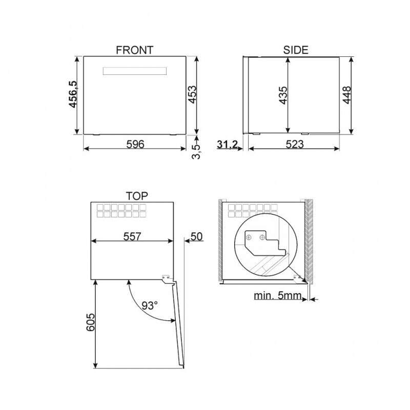 Tủ rượu âm SMEG 535.14.571