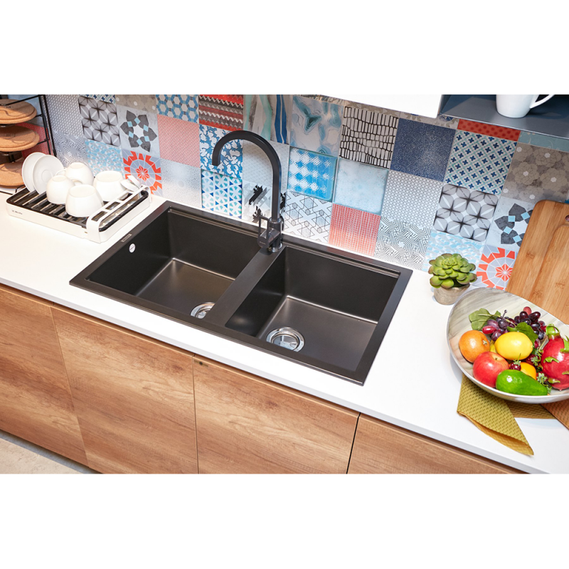 Chậu rửa chén Malloca NERO K-45040
