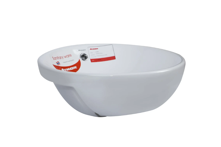 Chậu lavabo Atmor AT1363 âm bàn tròn