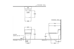 Bàn cầu 01 khối Cotto C10717 nắp đóng êm