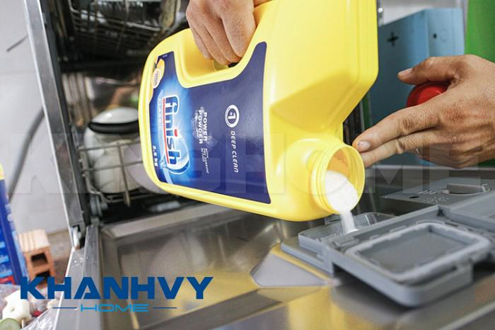 15gr bột rửa bát Finish có thể làm sạch 16 bộ bát đĩa