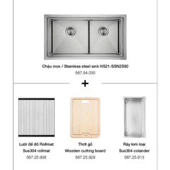 Chậu rửa chén Hafele HS21-SSN2S90 - Thiết kế thông minh