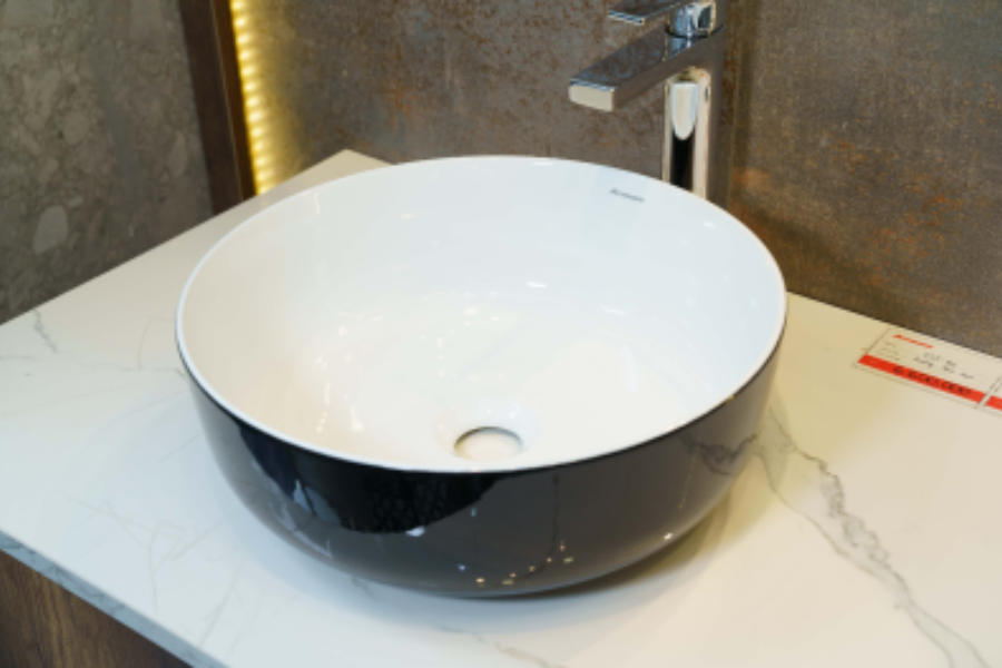 Chậu lavabo Atmor AT4003-2BW đặt bàn