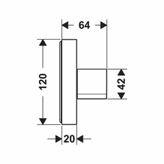 Van đóng mở AXOR ShowerSolutions 120/120 589.52.233