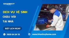 Vệ sinh chậu, vòi rửa chén