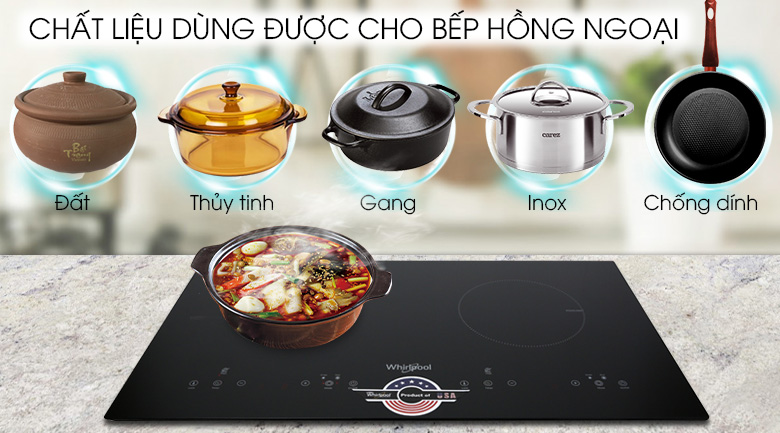 Bếp hồng ngoại Whirlpool ACT752/BLV 2 vùng lắp âm