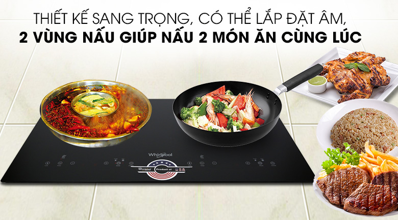 Bếp hồng ngoại Whirlpool ACT752/BLV 2 vùng lắp âm