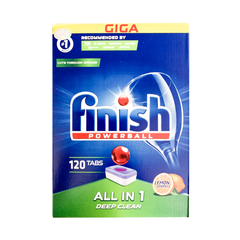 Viên rửa bát Finish All in one 120 viên hương chanh FVA120LM