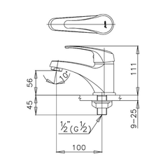 Vòi lavabo Cotto CT167D(HM)
