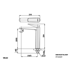Vòi lavabo Cotto CT1242AY