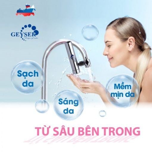 Máy lọc nước tại vòi Geyser Euro M