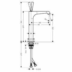 Vòi lavabo AXOR Citerrio E 250 589.30.521