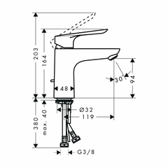 Vòi lavabo Logis E 100 Hansgrohe 589.52.428