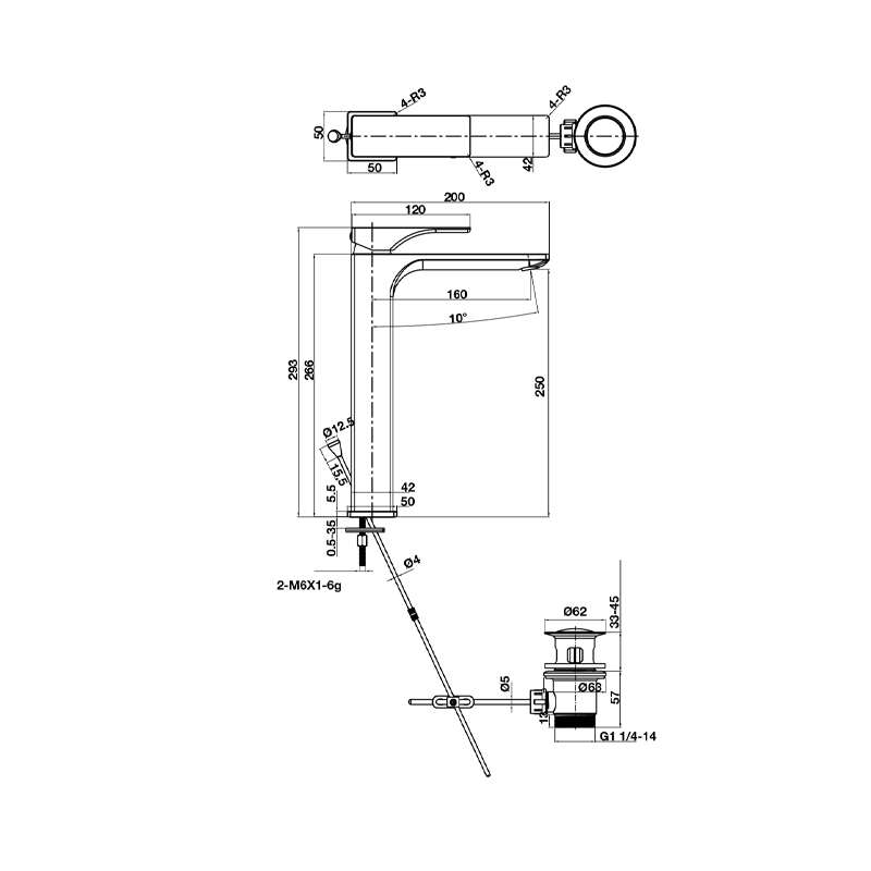 Vòi lavabo Regal 250 Hafele 589.78.001