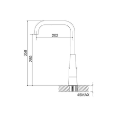 Vòi Malloca đồng thau mạ Chrome K136A