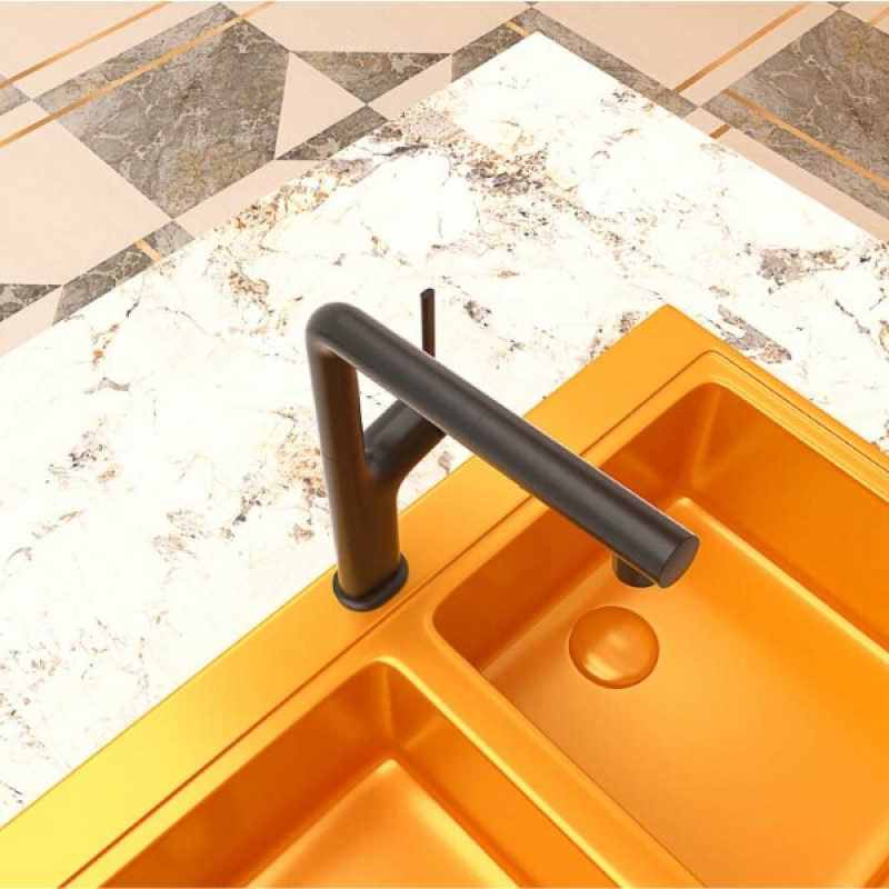 Vòi rửa bát dây rút Kluger Amber KLF0001B