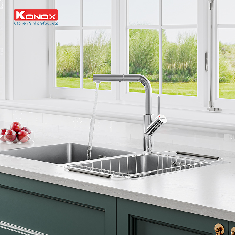 Vòi rửa bát Konox Artan Chrome