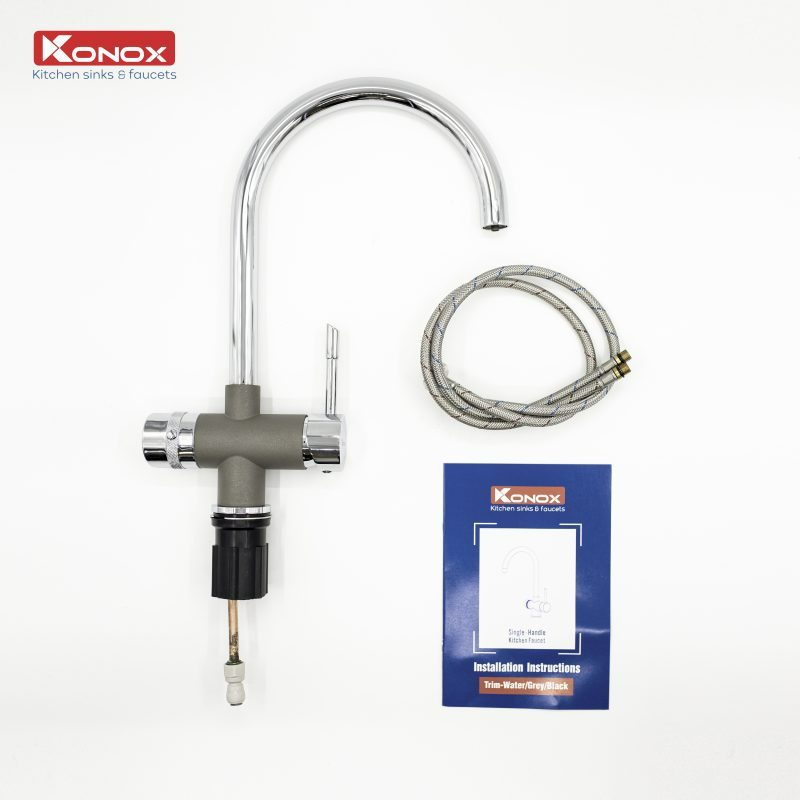 Vòi rửa bát Konox RO Trim-Water Grey