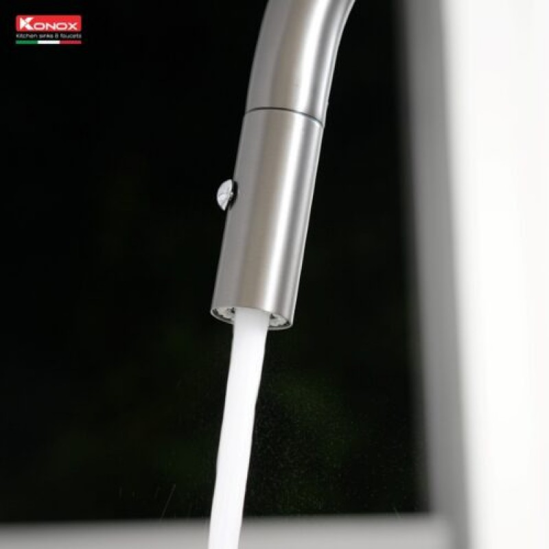 Vòi rửa bát Konox Venice Gun Metal