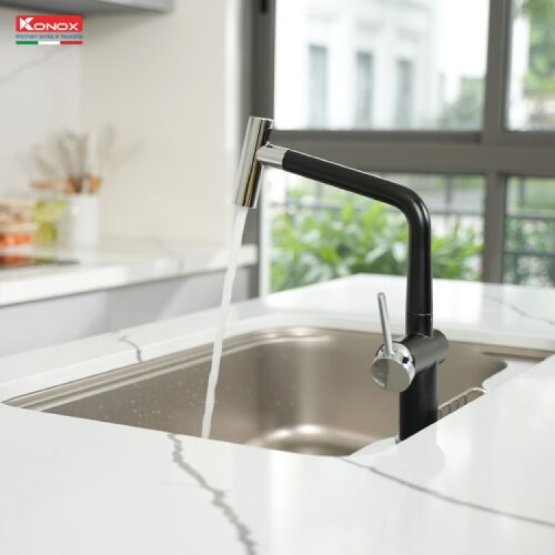 Vòi rửa bát Konox Volta Black