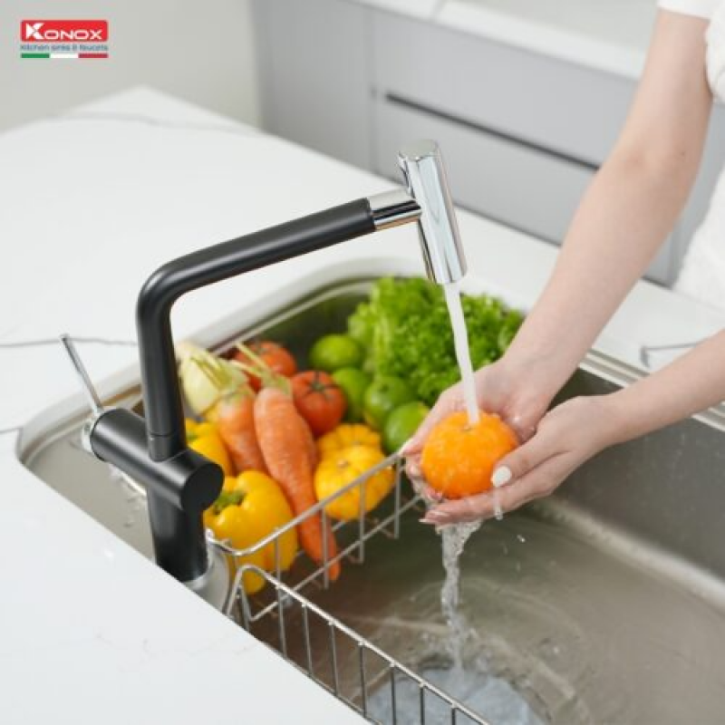 Vòi rửa bát Konox Volta Black
