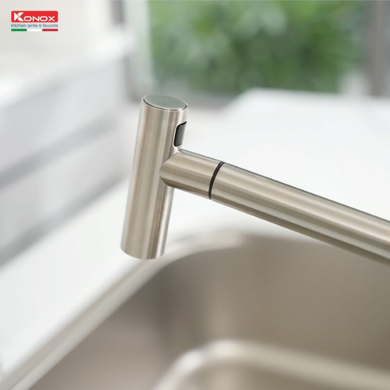 Vòi rửa bát Konox Volta Nickel