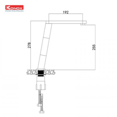 Vòi rửa bát nóng lạnh Konox KN1209