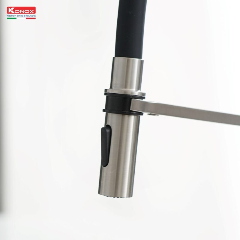 Vòi rửa chén Tema Nickel thân mềm