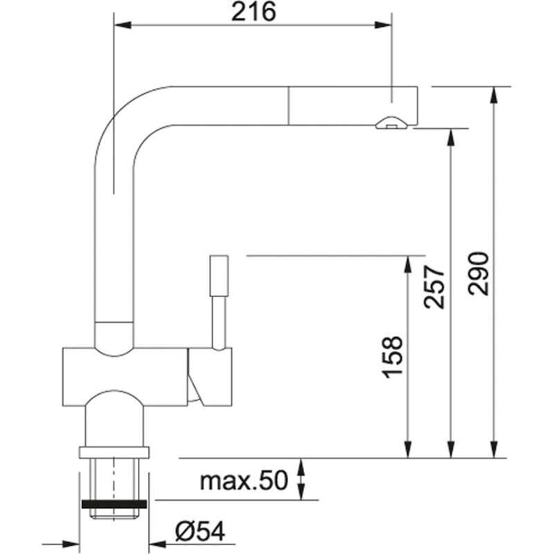 Vòi rửa chén Franke CT 131S 115.0179.840