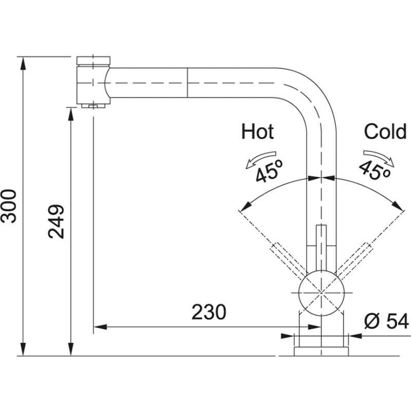 Vòi rửa chén Franke CT 191S 115.0480.042