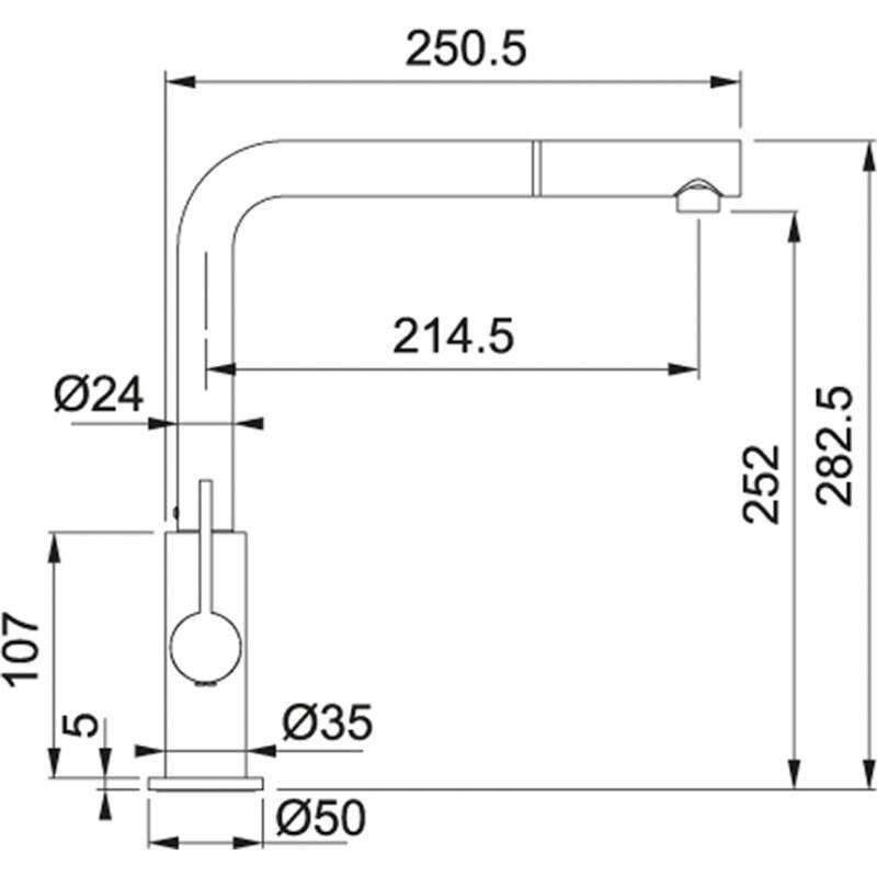 Vòi rửa chén Franke CT 931C V2 115.0509.963