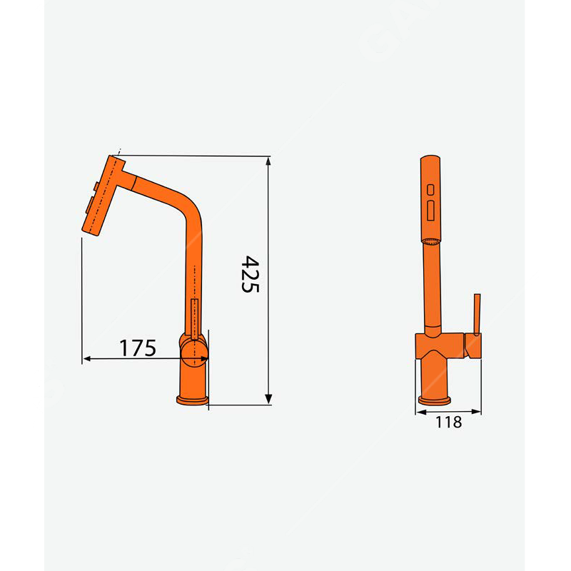 Vòi rửa chén Garis MF16E