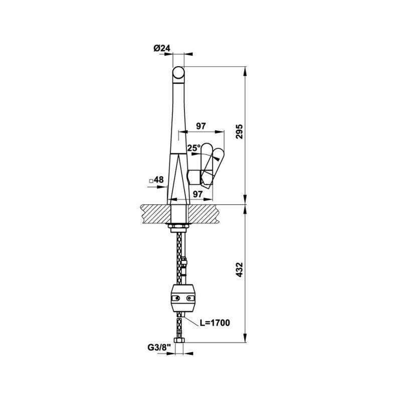 Vòi rửa chén Hafele HYDROS HT-C360 570.82.210