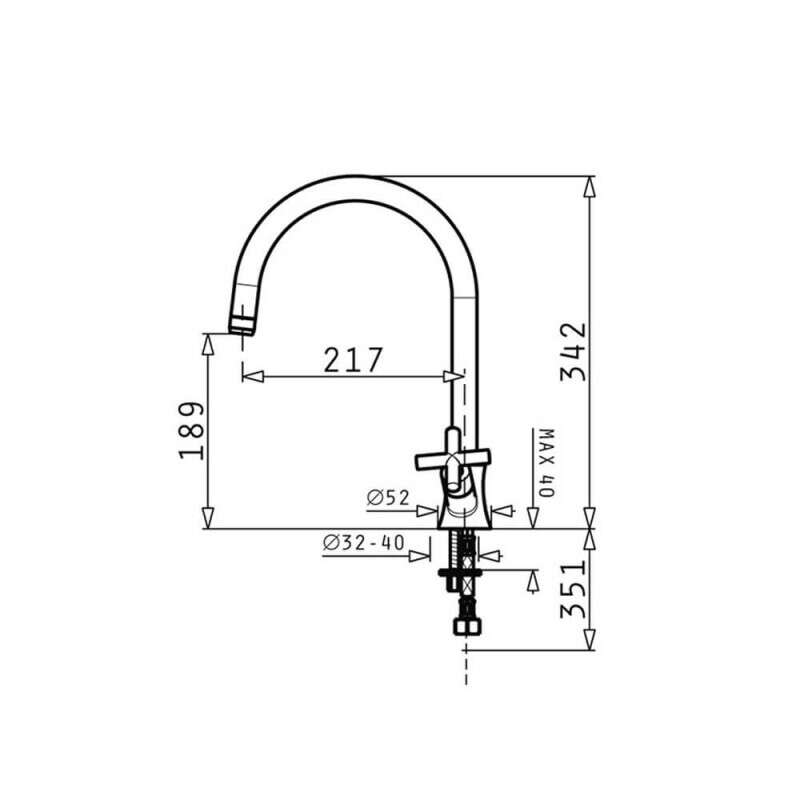 Vòi rửa chén Pyramis Alegreto Chrome 095131001