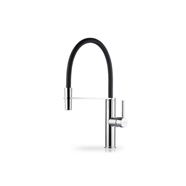 Vòi rửa chén Pyramis Cornetta Black Rubber 090920201