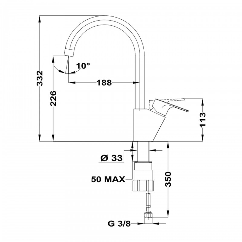 Vòi rửa chén Teka MTP 995 116030001
