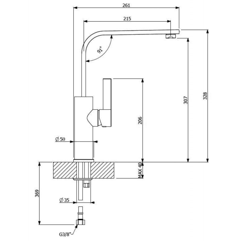 Vòi rửa FURST F400050CR