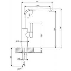 Vòi rửa FURST F400050CR