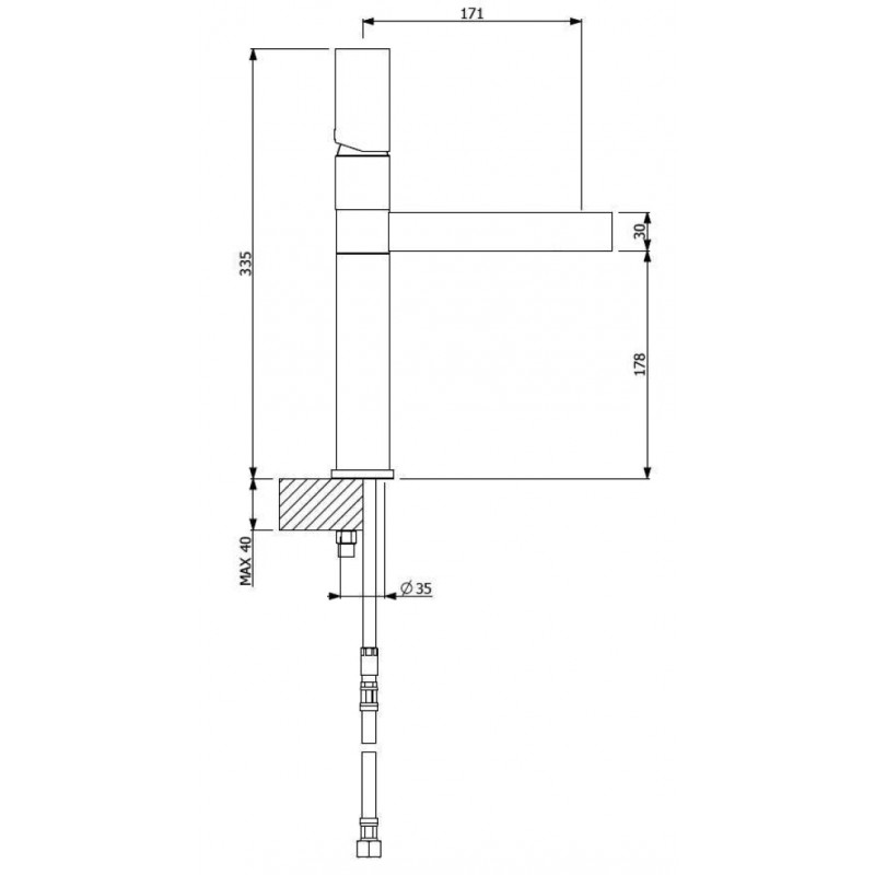 Vòi rửa FURST F400063CR