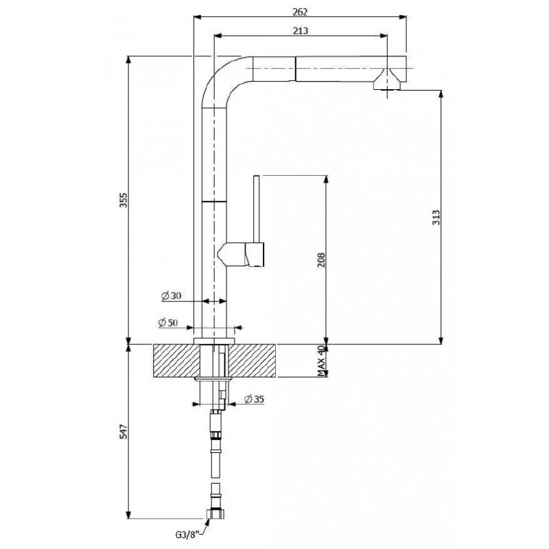 Vòi rửa FURST F400076DA