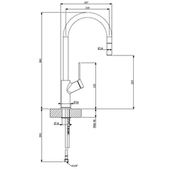 Vòi rửa FURST F400398CR