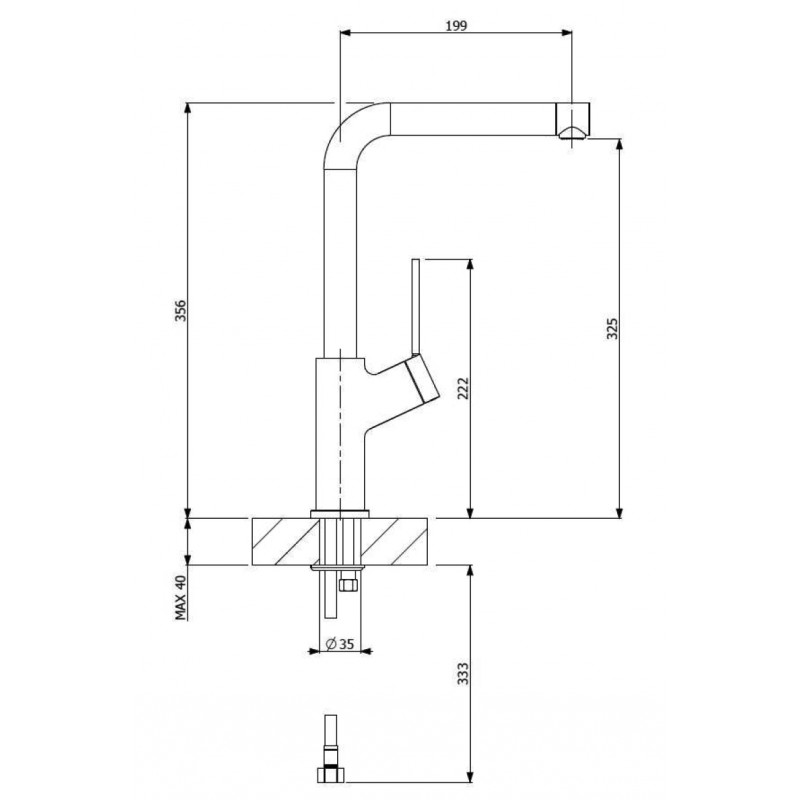 Vòi rửa FURST F400404CR