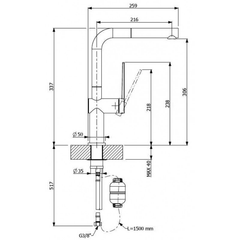 Vòi rửa FURST F400551CV