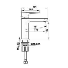 Vòi trộn UNI 100 Hafele 495.61.129