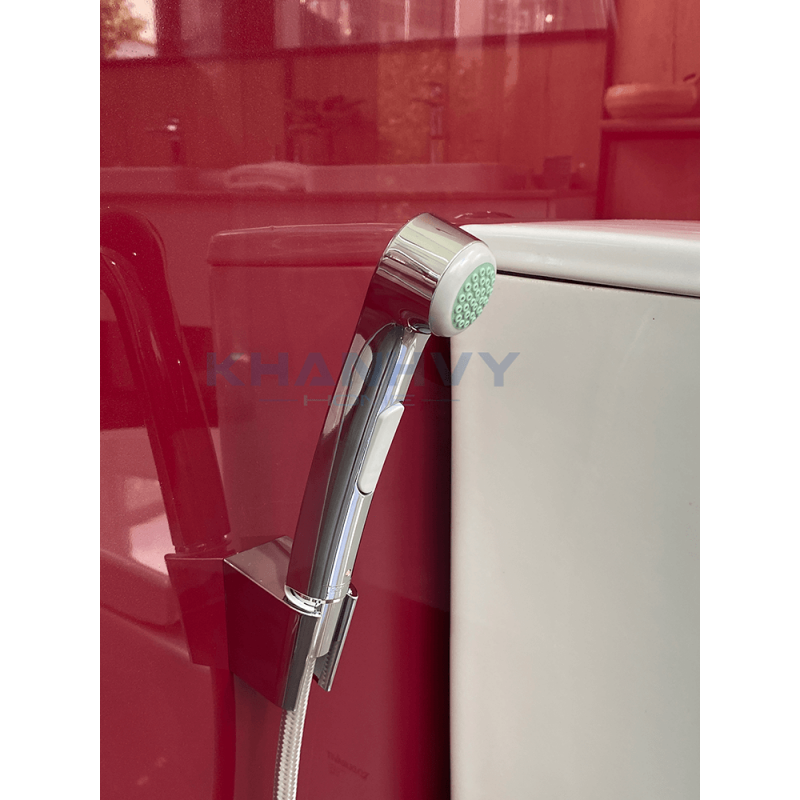 Vòi xịt vệ sinh có giá đỡ và dây sen 125 cm Hansgrohe 589.50.017