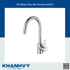 Vòi Đồng Thau Mạ Chrome K119T1
