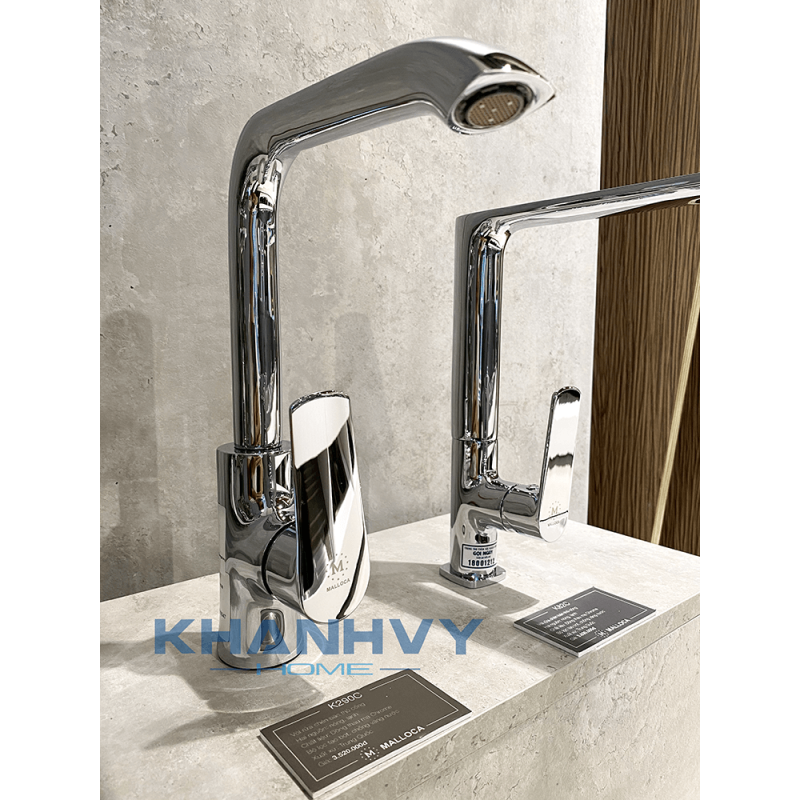 Vòi Malloca đồng thau mạ Chrome K290C