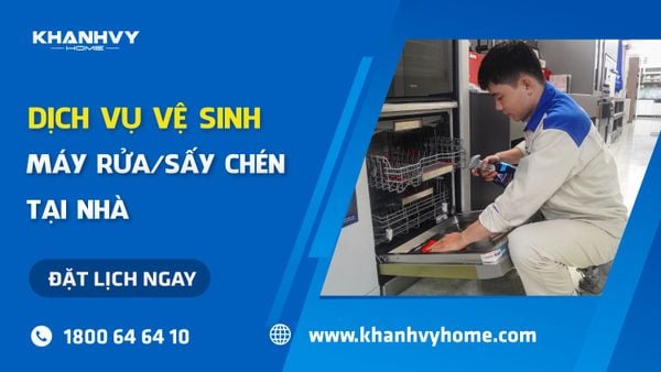 Vệ sinh Máy rửa chén, máy sấy chén