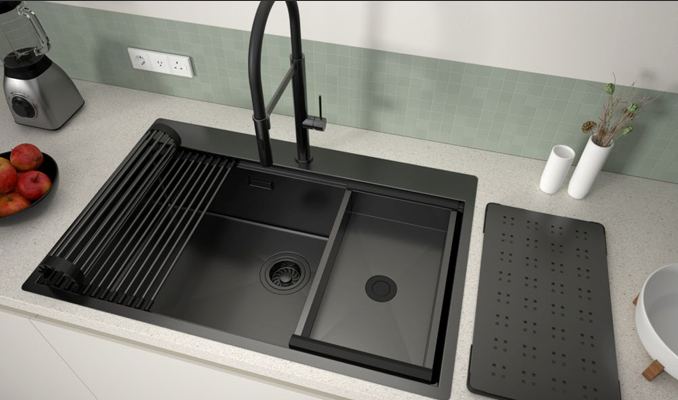 Chậu rửa chén Hafele WS R10 HS25-SSN1S-7650 567.24.484 màu titan